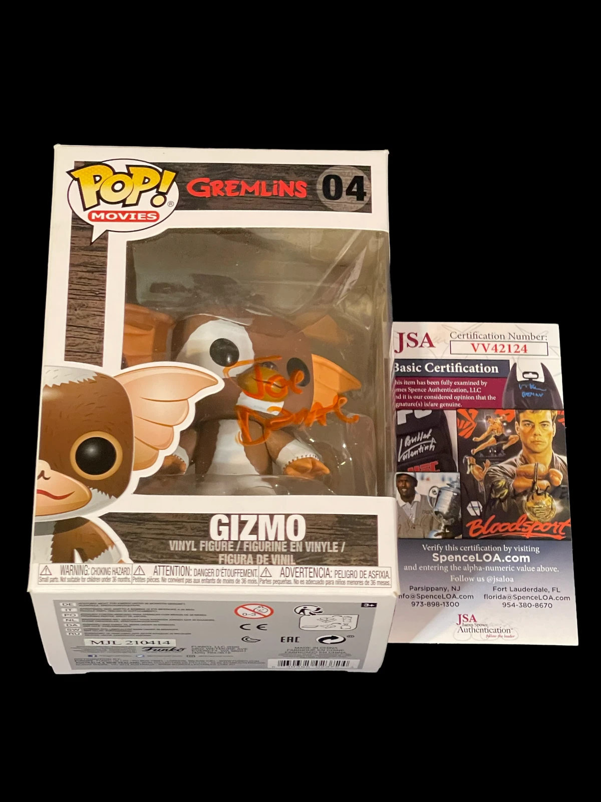 Joe Dante Gremlins Director Gizmo Rare Signed Autograph Funko Pop #04 JSA
