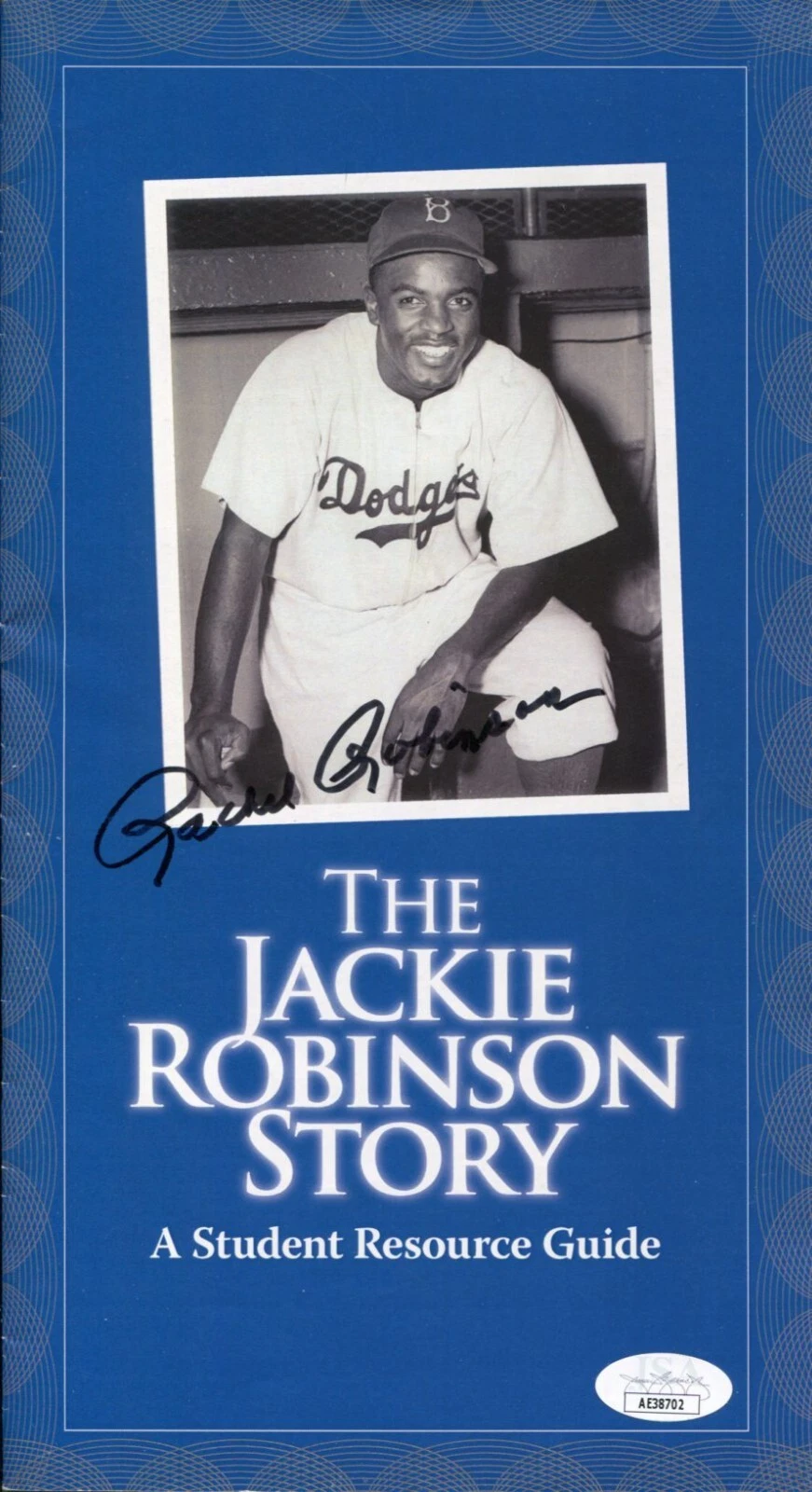 Rachel Robinson Wife of Jackie Brooklyn Dodgers Rare Signed Autograph Bookle JSA
