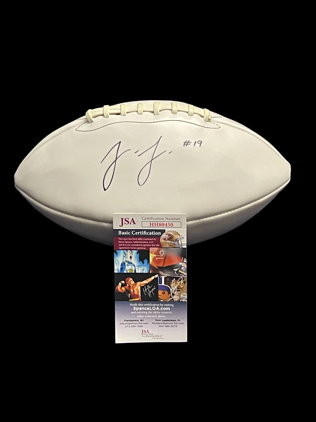 JuJu Smith-Schuster Pittsburgh Steelers USC Trojan Signed Autograph Football JSA
