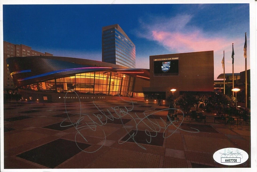 Richard Petty NASCAR Hall of Fame Disney Cars Signed Autograph HOF Postcard JSA
