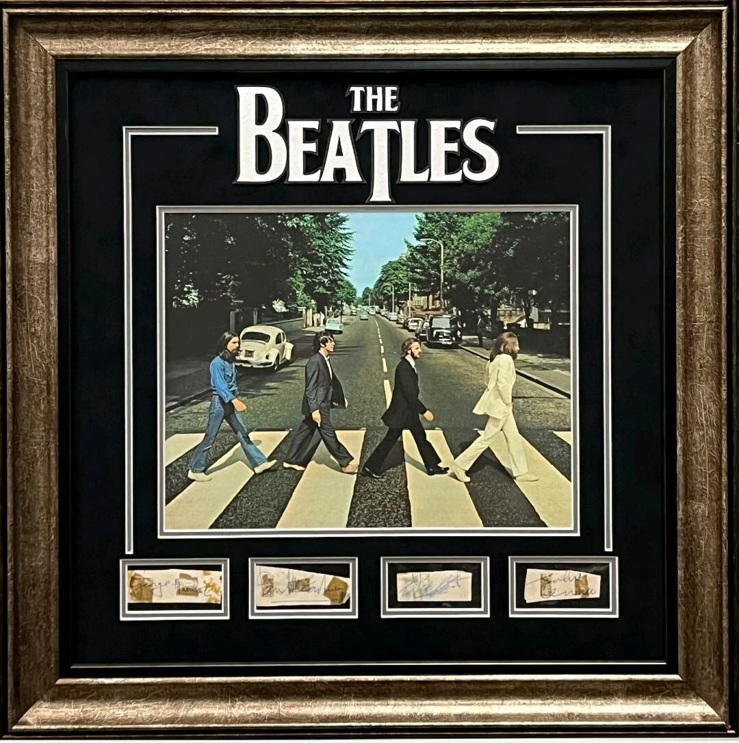 John Lennon McCartney Harrison Starr The Beatles Signed Autograph Tracks Caiazzo
