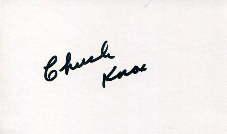 Chuck Knox Seattle Seahawks Los Angeles Rams Buffalo Bills Signed Autograph

