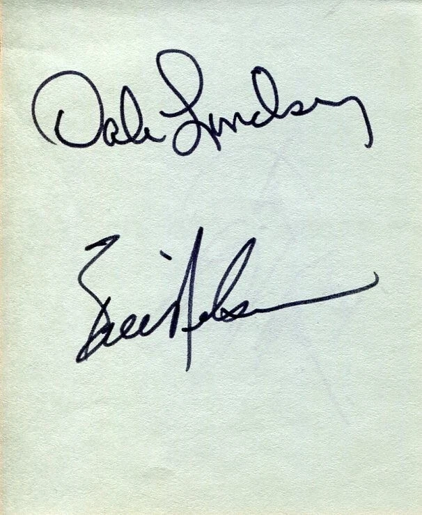 Bill Nelsen USC Dale Lindsey Ernie Kellerman Cleveland Browns Signed Autograph
