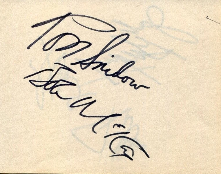 Ron Snidow Bob McKay Jack Gregory Frank Pitts Cleveland Browns Signed Autograph
