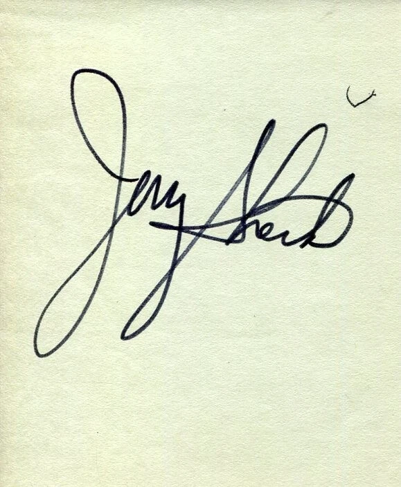 Jerry Sherk Cleveland Browns Oklahoma State Cowboys Football Signed Autograph
