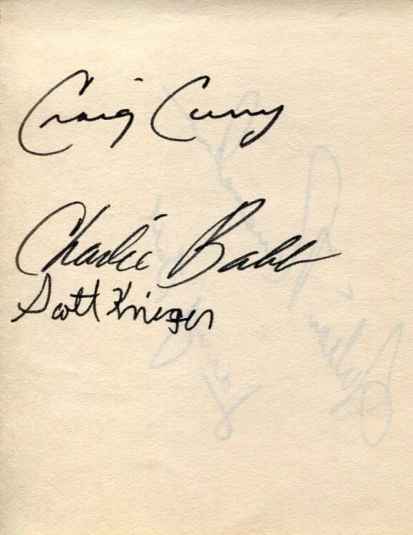 Julian Nunamaker Buffalo Bills Charlie Babb Larry Ball Miami Dolphins Signed Aut
