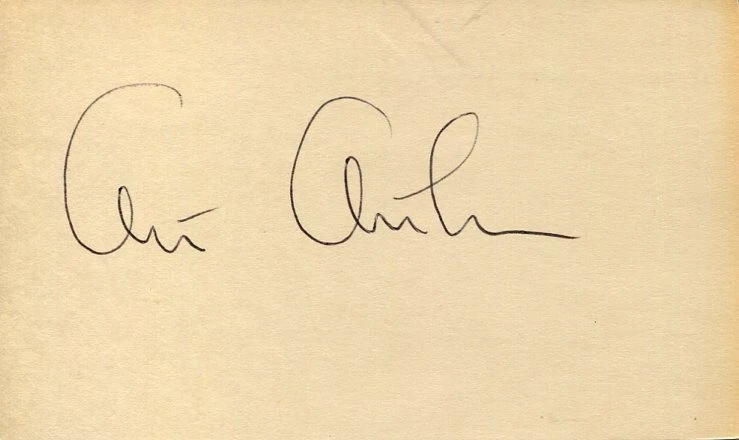 Art Arthur Flipper & Charlie Chan Sea Broadway Hunt Writer Signed Autograph
