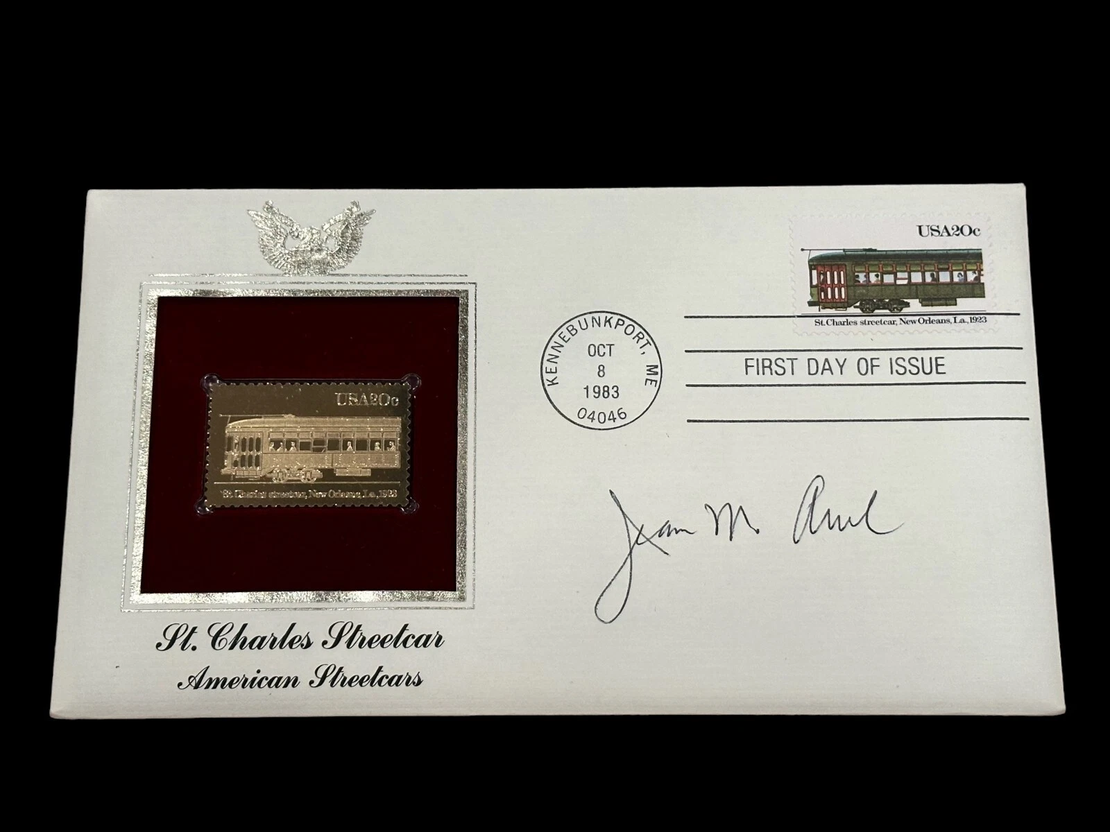 Jean Auel Clan Of The Cave Bear Plains Of Passage Author Signed Autograph FDC
