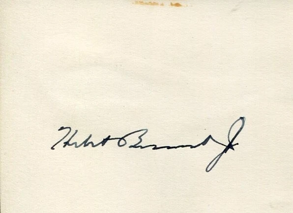 Herbert Brownell Jr. US Attorney General Republican Chairmen Signed Autograph
