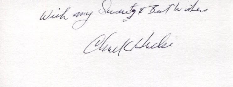 Chuck Hulse USAC Indianapolis 500 Indy Sprint Car Driver Signed Autograph
