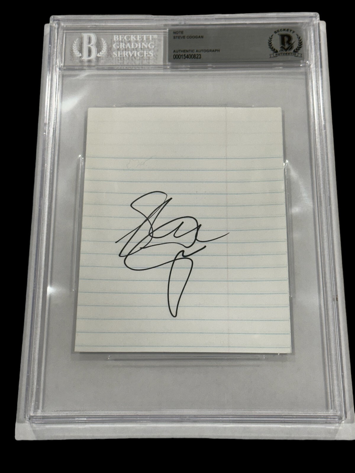 Steve Coogan Despicable Me Stan & Ollie Philomena Signed Autograph BAS Beckett
