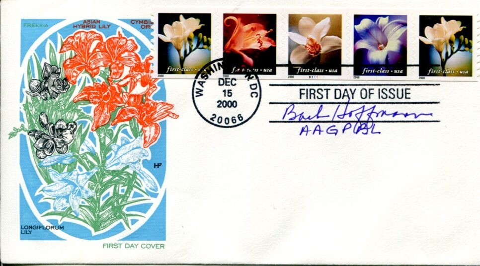 Barbara Hoffman AAGPBL South Bend Blue Sox Baseball HOF Signed Autograph FDC
