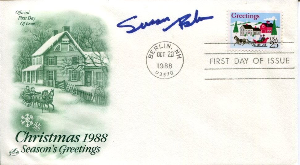 SUSAN SUE BLU THE TRANSFORMERS FRIDAY THE 13TH PART VII SIGNED AUTOGRAPH FDC COLLECTIBLE MEMORABILIA