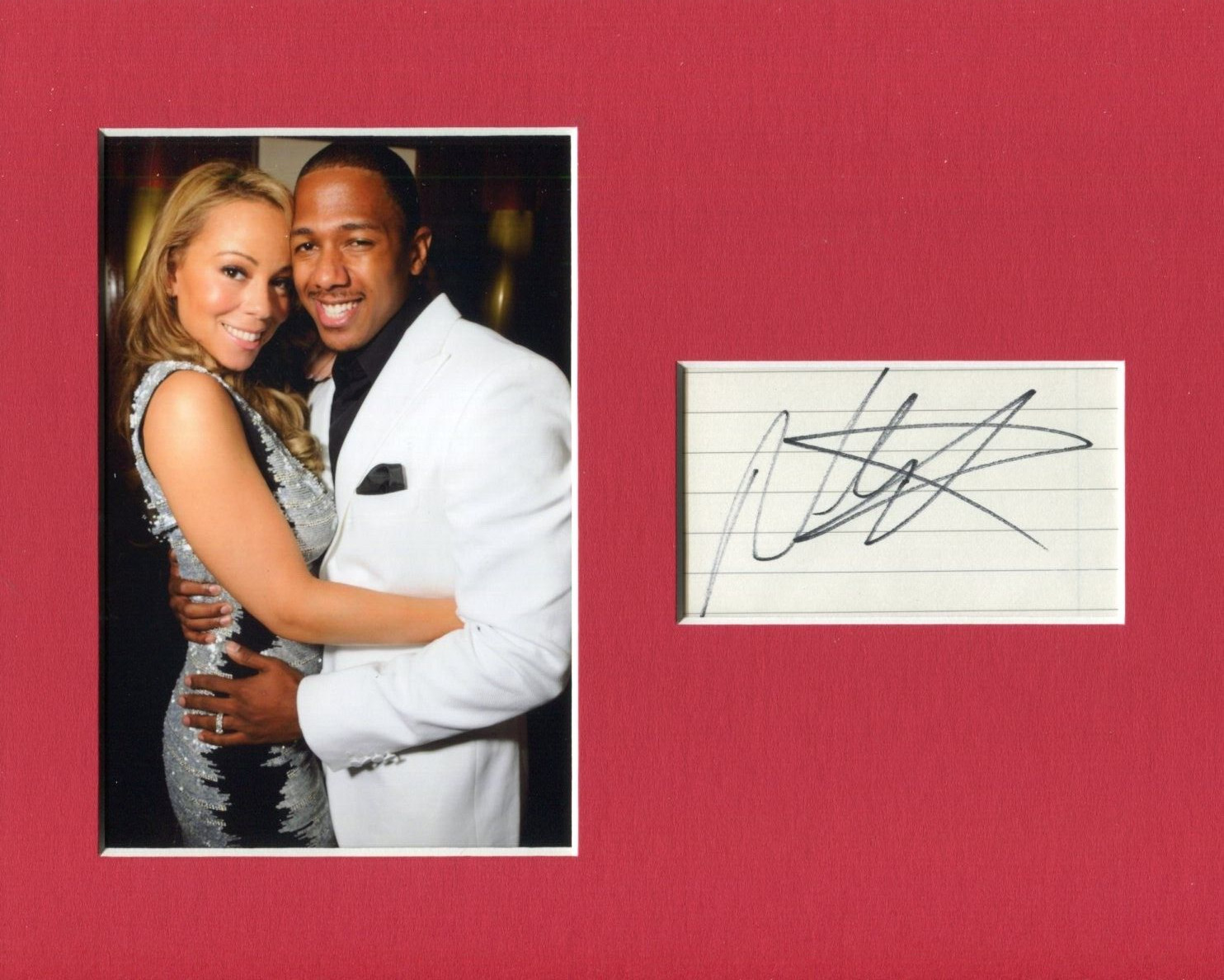 Nick Cannon Drumline Day of the Dead AGT Signed Autograph With Mariah Carey
