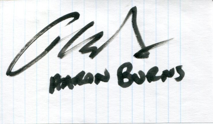 Aaron Burns Machete Grindhouse The Green Inferno Special Effect Signed Autograph
