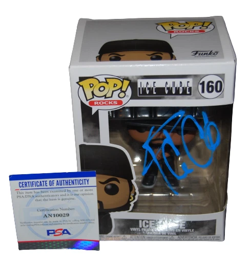ICE CUBE signed (NWA POP ROCKS) Friday Actor #160 Funko Pop PSA/DNA AN10029
