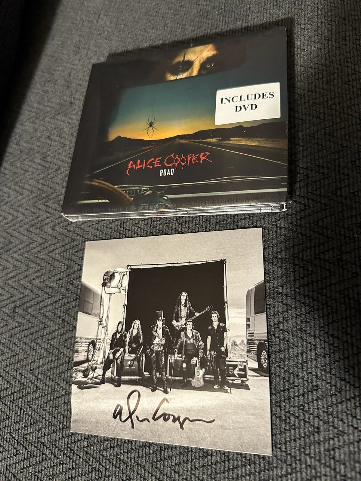 Alice Cooper Signed Insert The Road CD Plus DVD 2023 New Unopened
