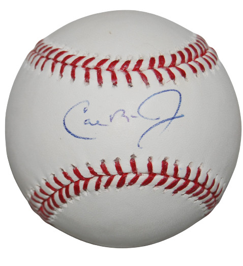 CAL RIPKEN JR signed (BALTIMORE ORIOLES) OML baseball BECKETT BAS AD27329
