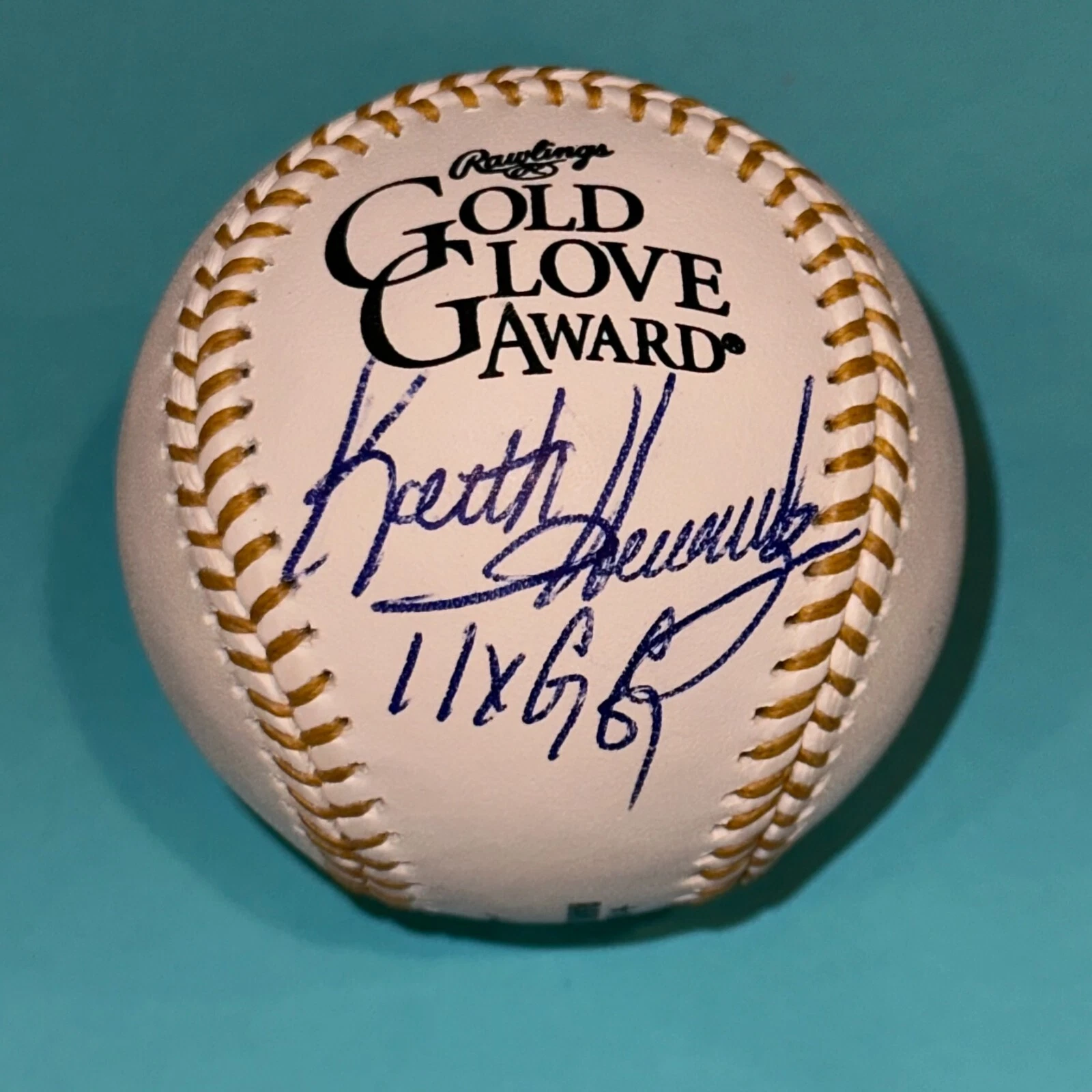 KEITH HERNANDEZ (Mets) Signed Official MLB GOLD GLOVE Baseball Beckett BAS & INS
