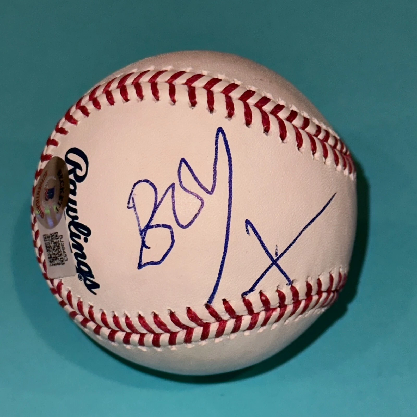 BOY GEORGE (Culture Club) Signed Official MLB Baseball Beckett Auth. (BAS)
