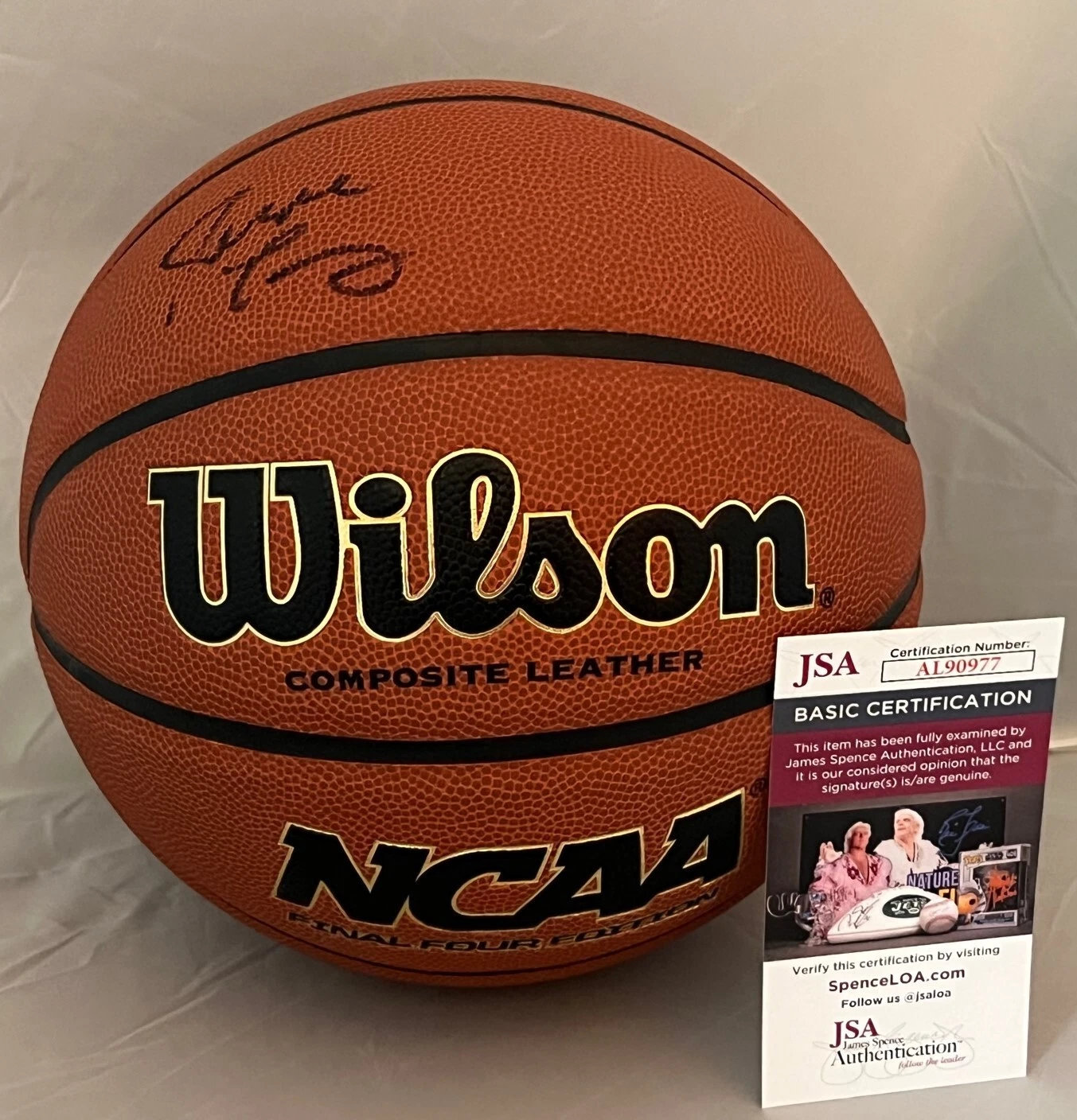 Jerome Tang Kansas State Wildcats signed FS NCAA Basketball Ball autographed JSA
