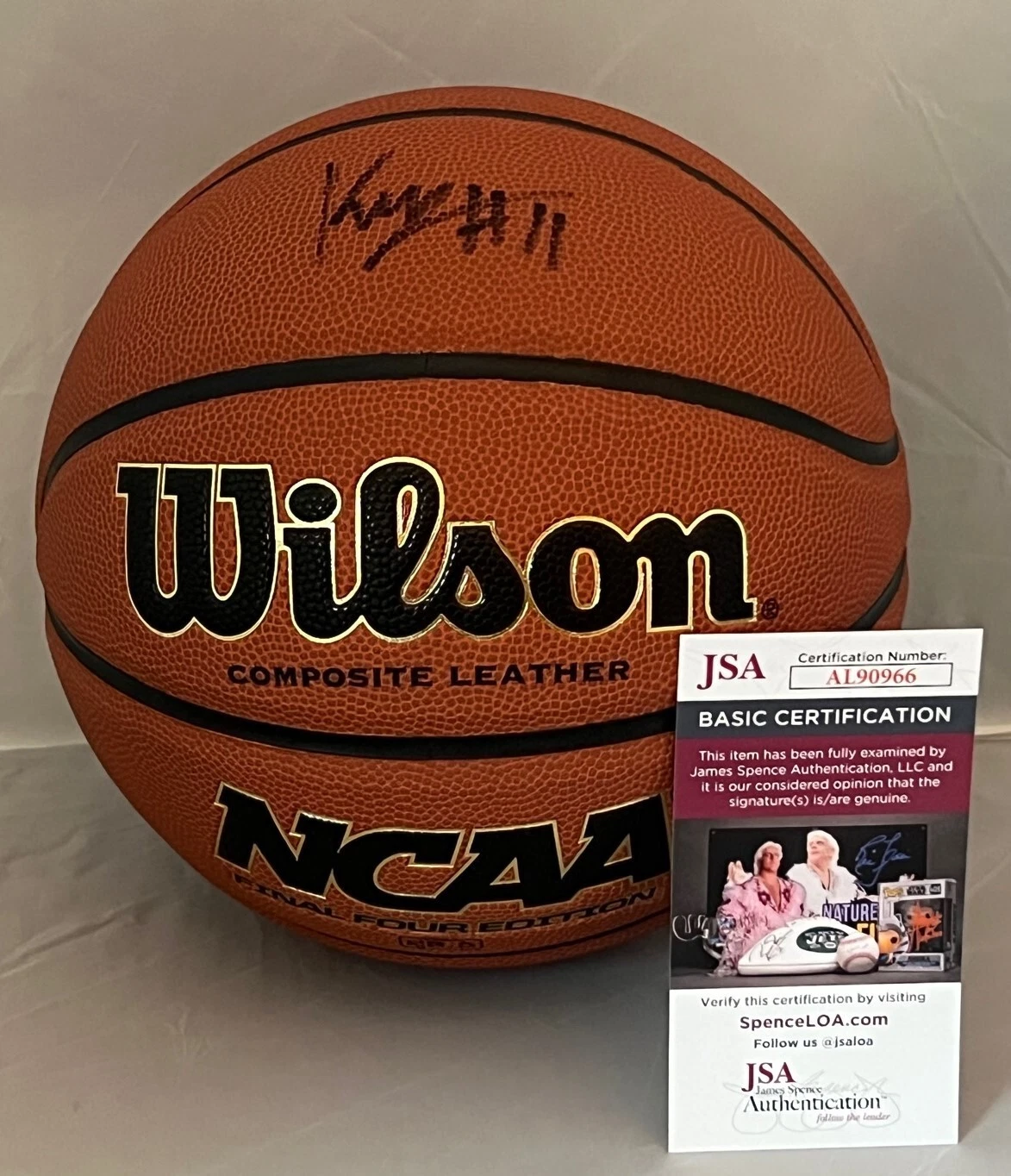 Keyontae Johnson Kansas State Wildcats signed NCAA Basketball Ball JSA

