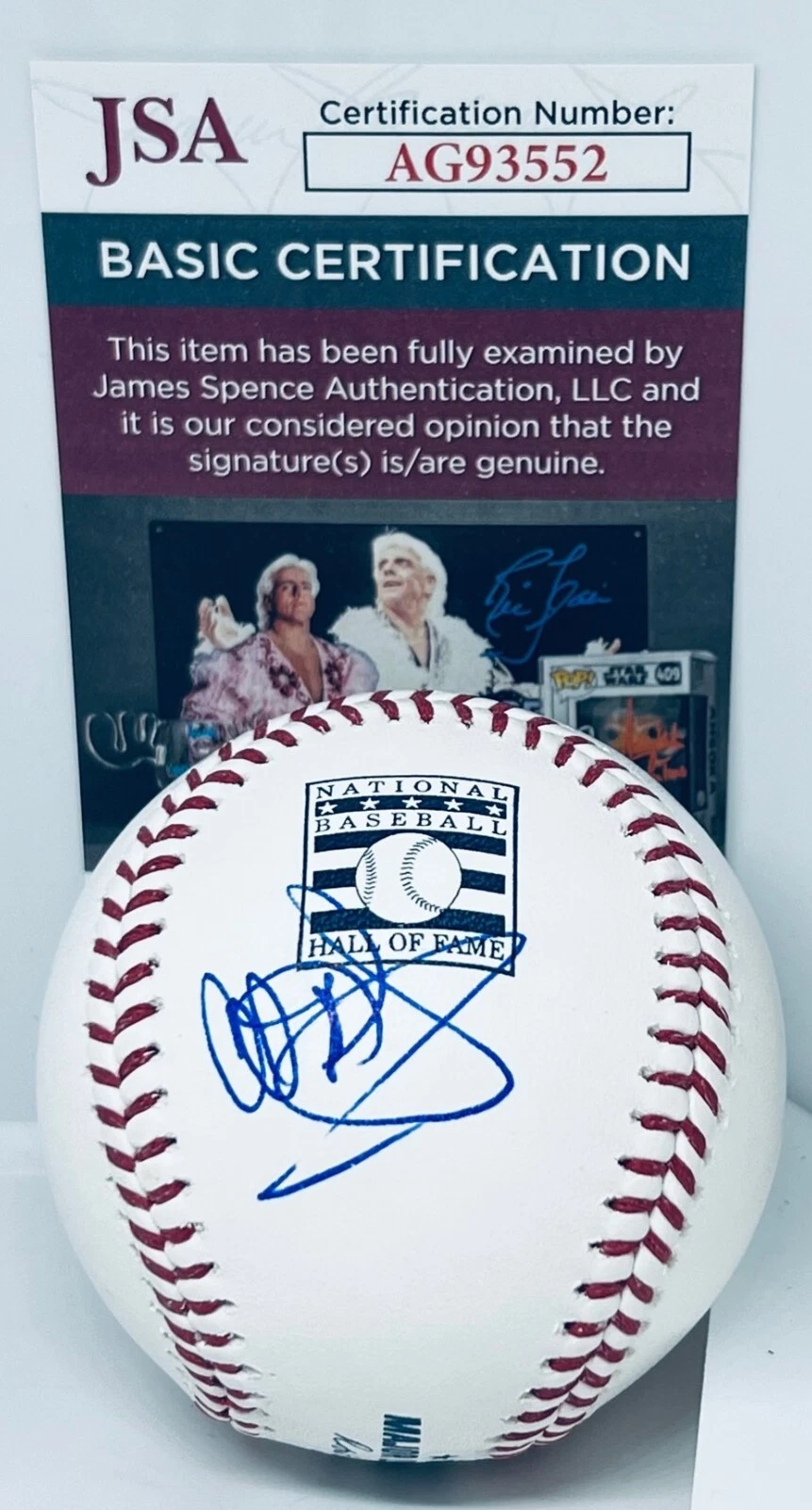 Al Michaels Ford Frick Winner signed HOF Logo Baseball Ball autographed JSA
