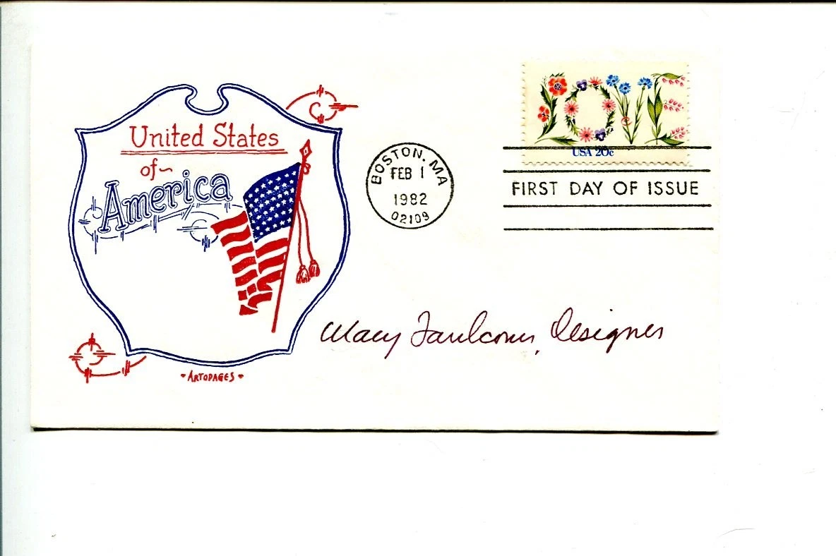 Mary Faulconer Famous Artist Rare Signed Autograph FDC
