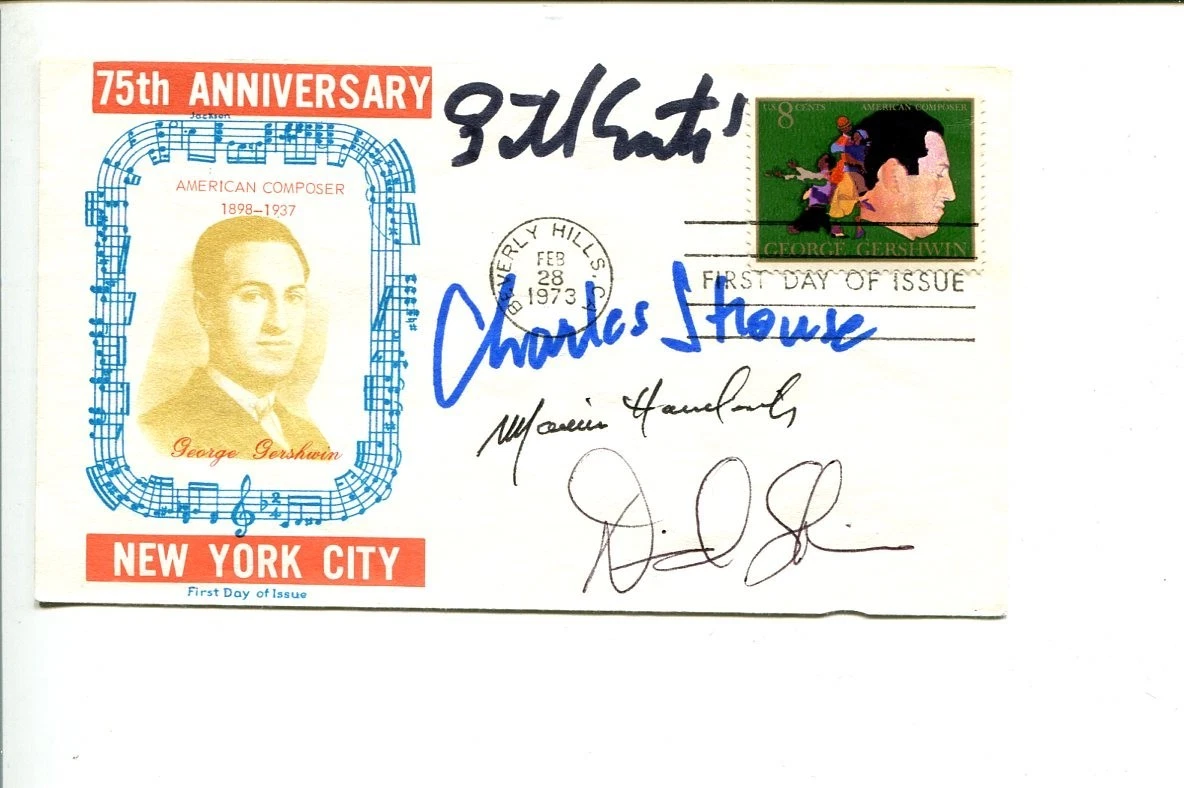 Marvin Hamlisch Bill Conti David Shire Charles Strouse Composer Rare Signed FDC
