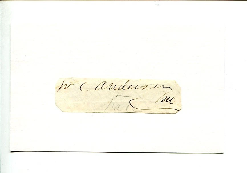 William Clayton Anderson KY Kentucky US Representive Congress Signed Autograph
