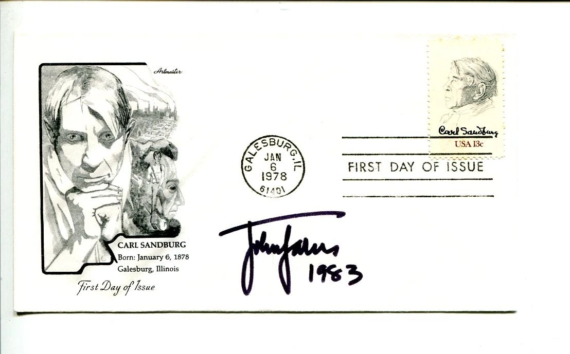 John Jakes Historical Author Rare Signed Autograph FDC
