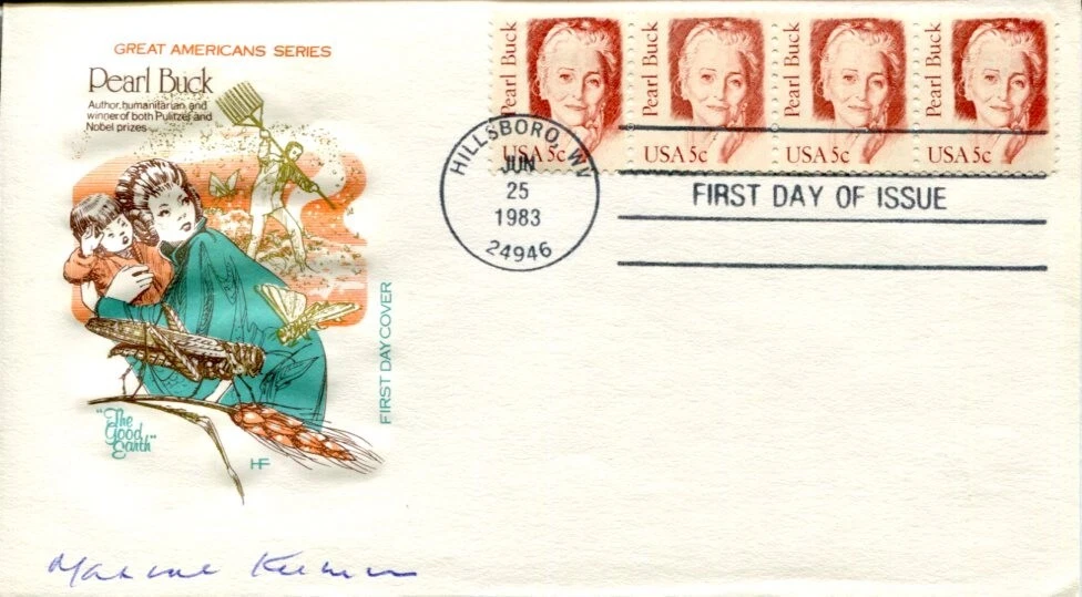 Maxine Kumin Pulitzer Prize US Poet Laureate Author Signed Autograph FDC
