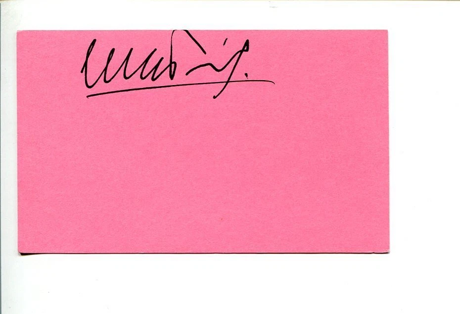 Michelangelo Veltr Metropolitan Opera Classical Conductor Signed Autograph
