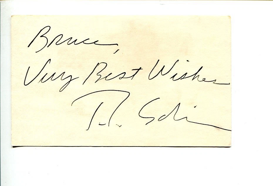 T.L. Solien Famous Satirical Macabre Painter Artist Signed Autograph
