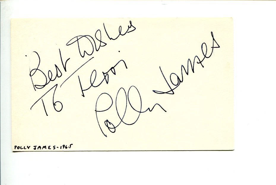 Polly James The Worst Witch The Liver Birds Doctor Who Signed Autograph
