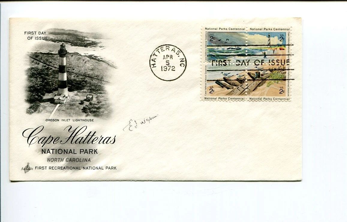 Edgar Wayburn Sierra Club Environmentalist Signed Autograph FDC
