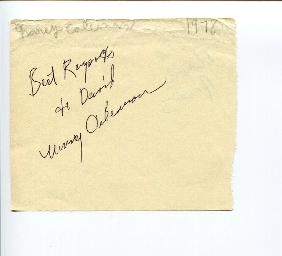 Nancy Coleman Desperate Journey Kings Row Edge of Darkness Signed Autograph
