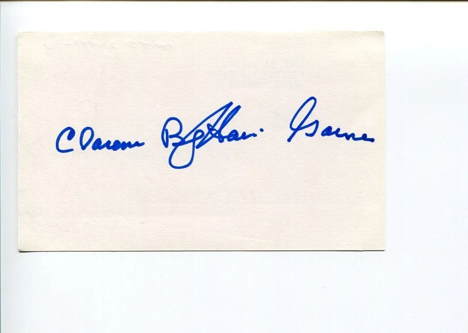 Clarence Gaines Winston-Salem State Rams Morgan State HOF Signed Autograph
