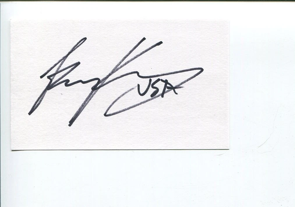 Lenny Krayzelburg US Olympic 2000 4x Gold Medal Swimmer Signed Autograph
