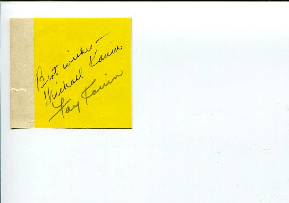 Michael & Kay Kanin Oscar Nominee Screenwriters Writers Signed Autograph
