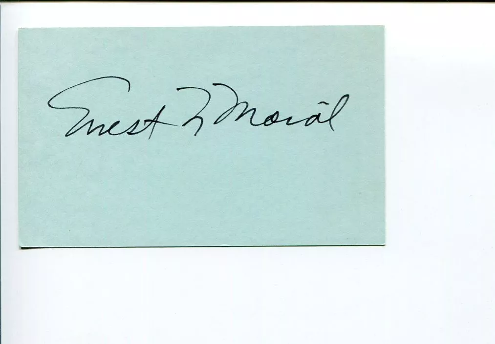 Ernest Nathan Morial 1st Black Mayor New Orleans Signed Autograph
