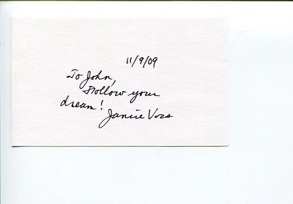 Janice Voss STS NASA Astronaut Space Rare Signed Autograph

