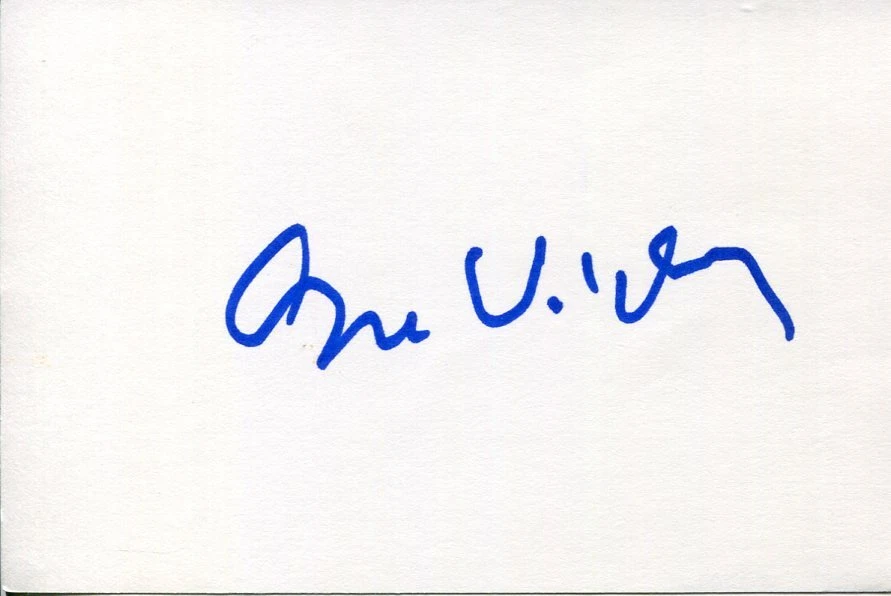 Gore Vidal Myra Breckinridge Famous Author Ben Hur Screenwriter Signed Autograph
