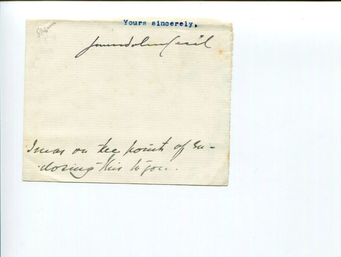 Lady Gwendolen Gascoyne-Cecil Author Writer Biographer Signed Autograph
