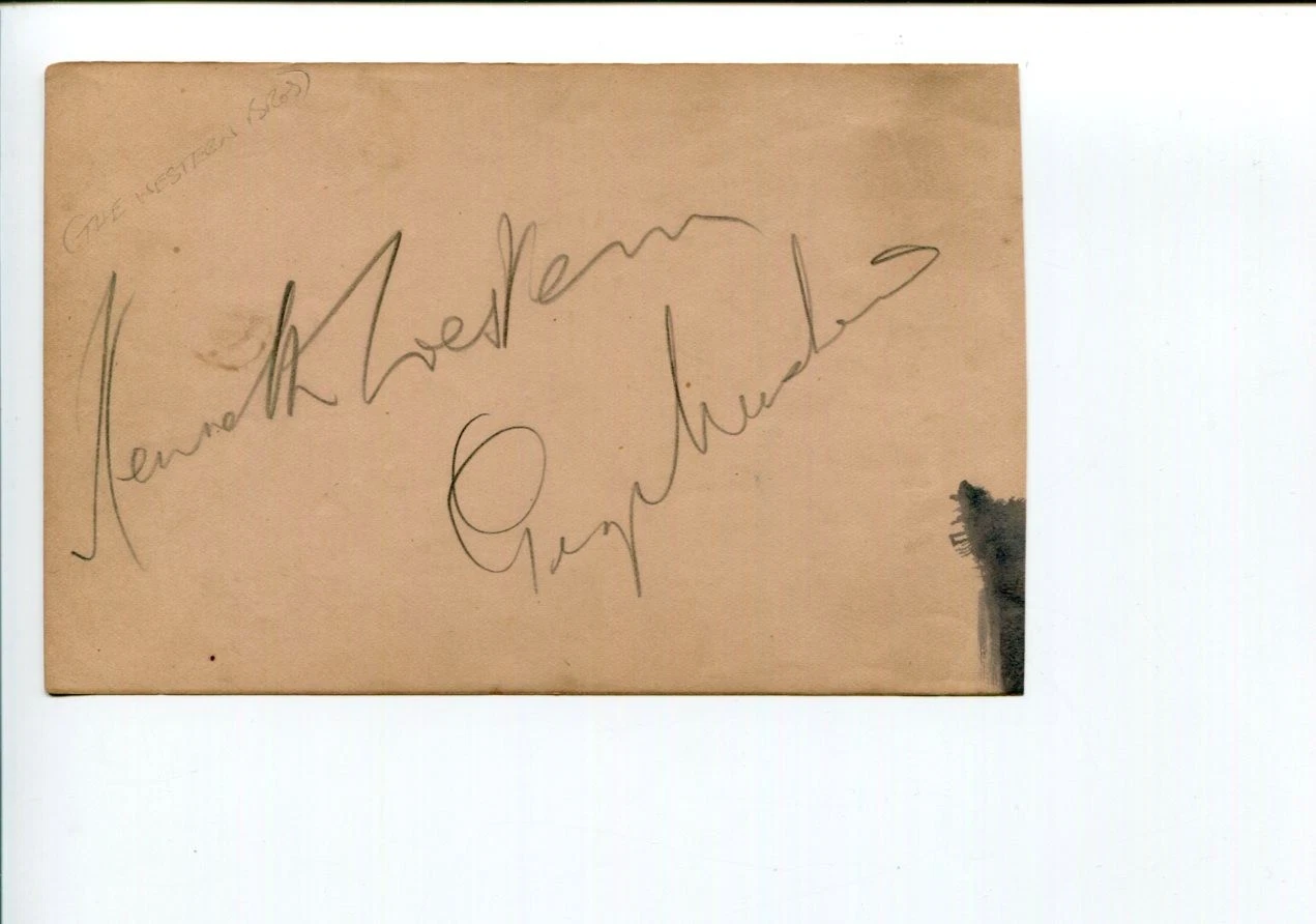 The Western Brothers Alfred & George Music Hall Radio Actors Signed Autograph
