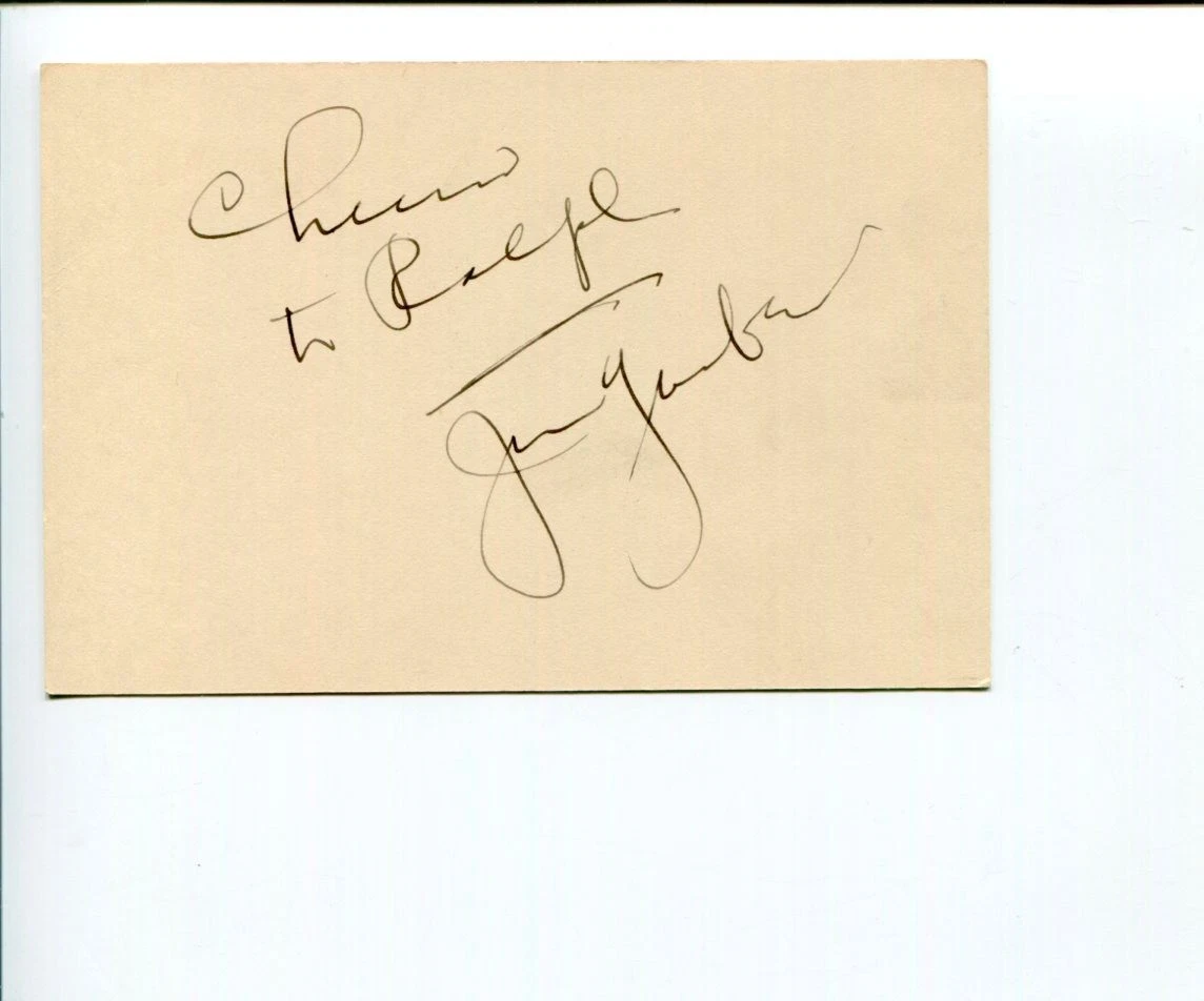 Jan Garber Jazz Big Band Swing The Idol of the Airwaves Signed Autograph
