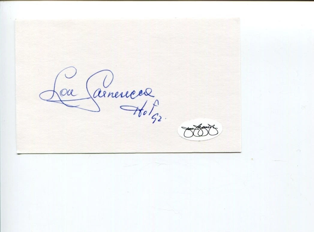 Lou Carnesecca St John's Red Storm Basketball HOF Signed Autograph JSA
