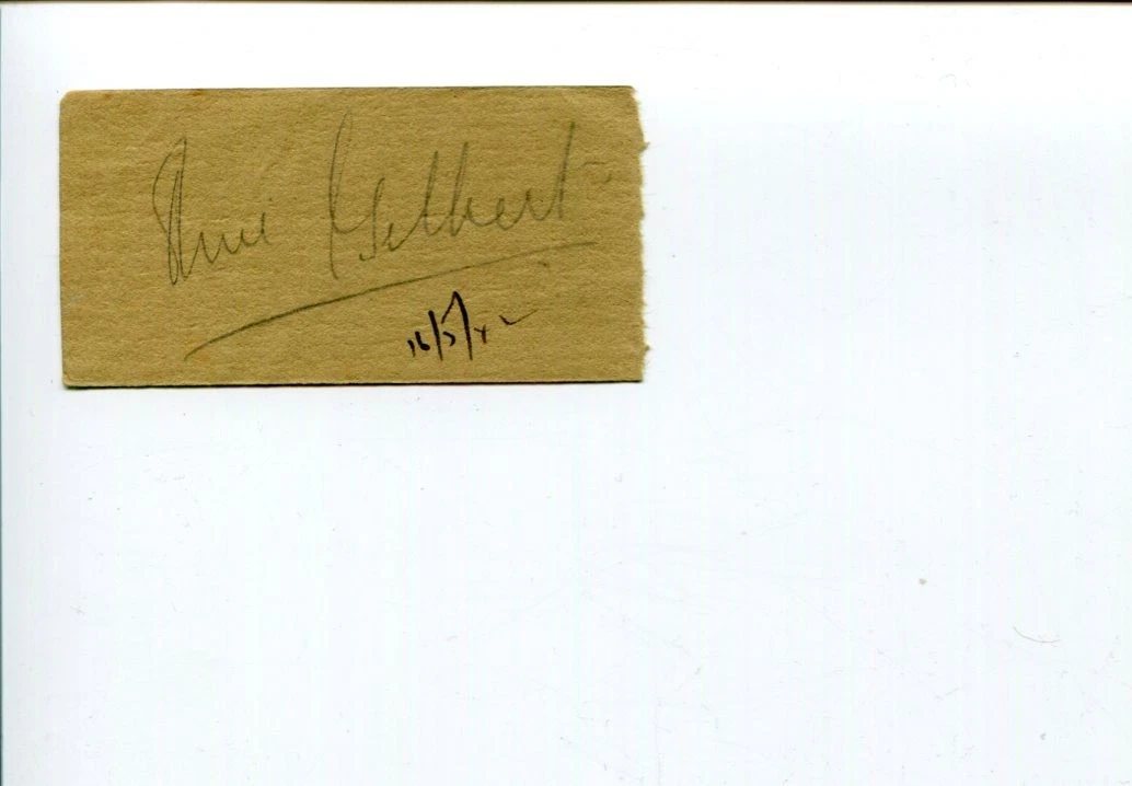 Olive Gilbert Opera Soprano Singer Carl Rosa Opera Company Signed Autograph
