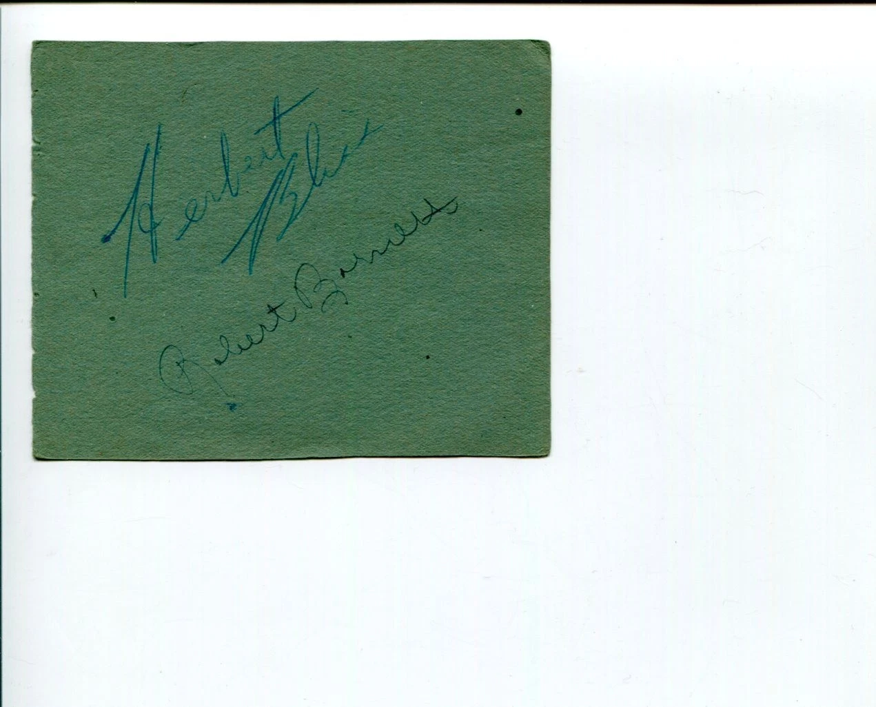 Herbert Bliss Robert Barnett Ballet Dance & Unknown Signed Autograph
