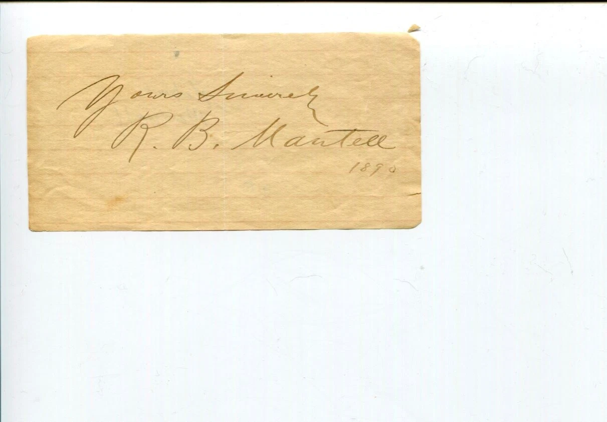 Robert Bruce Mantell Shakespearean Actor Silent Films Signed Autograph
